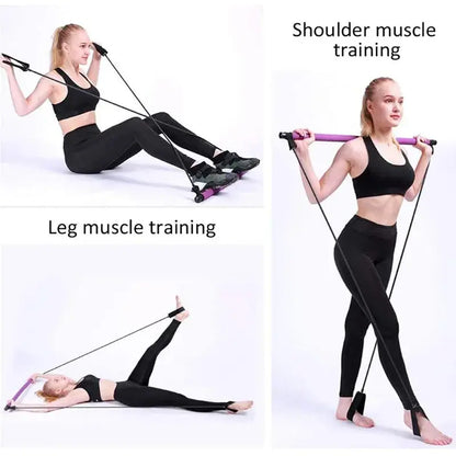 SquatPro Elite - Multi-Function Pilates Bar with Adjustable Resistance | Sculpt Body &amp; Muscles