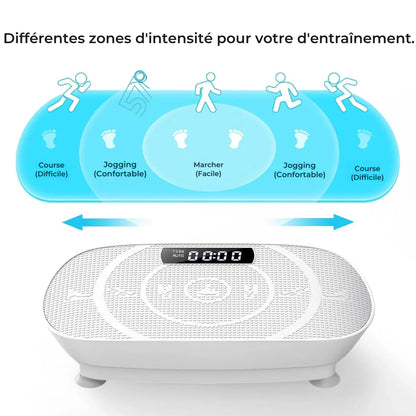 VibroTech 3D - Plateforme Oscillante avec 5 Programmes de Fitness & Santé