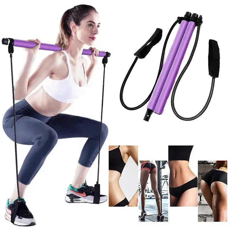 SquatPro Elite - Multi-Function Pilates Bar with Adjustable Resistance | Sculpt Body &amp; Muscles